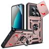 LeYi Cover per Xiaomi Redmi Note 15 Pro 4G(Non per 5G)(Rosa) | Custodia per Redmi Note15 Pro 4G con Protezione Fotocamera [Slidable] Antiurto Militare Anello Supporto TPU Antiurto Case