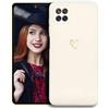 POUHYE Cover per Samsung Galaxy Note 10 Lite/A81/M60S Custodia Originale, Gomma Gel di Silicone Liquida Cover con Protezione Fotocamera, Morbida Sottile e Antiurto AntiGraffio Case Bianco