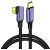 CAZSTYK Cavo USB C a MicroB Angolo retto per Disco Rigido, 1m | Trasferimento dati senza interruzioni con design intrecciato in nylon per dischi rigidi portatili e laptop
