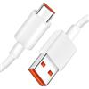 ACOCOBUY 120W 1m Cavo USB C Ricarica Rapida per Redmi Note 15/14/13/12 Pro