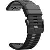 MoKo Cinturini QuickFit 22 mm per Garmin Fenix 9/9 Pro/8/8 Pro (47 mm) | Compatibile con Fenix 7 Pro/6 Pro/5 Plus/Forerunner 955/970/945/Approach S60/S62/Epix 2, Cinturino Sportivo Regolabile