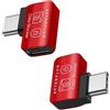 Afterplug Blocco dati da USB-C a USB-C, solo ricarica, ricarica da 240 W | Blocca i dati nelle porte pubbliche, cavo a forma di L a 90 gradi in modo ordinato, antisucco, per iPhone 15-18