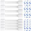 BABYGO Blocca Cassetti per Bambini (10 Serrature + 2 Chiavi + 8 Paraspigoli) Chiusure Sicurezza Bambini ; Chiudi Cassetti Bambini Serratura Magnetica (Bianco, Cinghia di sicurezza)