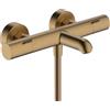 hansgrohe Ecostat Fine 2 - Termostato per bagno, colore: bronzo spazzolato | Facile da pulire, SafetyStop (40°C), portata regolabile, max. 20 l/min, 13325140