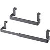 Metaltex Flex-Bar - Portasciugamani allungabile da appendere, asta 24-40 cm, colore: Grigio