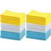 Amazon Basics Panno per la pulizia microfibra (confezione da 48 unità), Multicolore, 30.5 L x 40.5 D cm