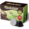 Oro in Bocca 300 Capsule Caffè Decaffeinato Compatibili con Nescafé Dolce Gusto, Caffè Espresso Decaffeinato 70% Arabica 30% Robusta, Gusto Morbido e Bilanciato, Aroma Dolce, Made in Italy (300, DEK)