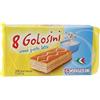Gusparo Golosini Al Latte 8x25g, Soffici Brioches di Pan di Spagna Ripiene di Dolce Crema al Latte 100% italiane