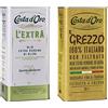 Costa d'Oro - L'Extra 5L. Olio Extravergine di oliva estratto a freddo & - Il Grezzo 3L. Olio extravergine di oliva non filtrato 100% italiano