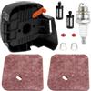 Qiuwanzia 4140 124 2800 Coperchio Filtro Aria per Stihl FS55R FS38 FS45 FS46 FS55 FS55C FS55RC HL45Z HL45DZ KM55R Tagliasiepi Decespugliatori KM55C KM55RC KM55CE KM55RCE Parti Motore 4140 141 0501