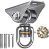 BeneLabel Heavy Duty Silent Swing Hanger - Rotazione a 360 ° - Cuscinetto in acciaio inox gancio altalena per amaca, altalene portico, sacchi da boxe e molto altro - Capacità 453,6 kg