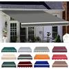 HULKAY Telo Di Ricambio Per Tenda Da Sole Manuale Retrattile Ricambio Tenda Da Sole Tessuto Impermeabile Tessuto Di Ricambio Per Tenda Da Esterno Balcone Terrazzo Giardino(Gray,3x2m)