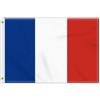 Petite Pine 2 × 3 FT Bandiera della Francia, Medio 60 × 90 CM 150D Francese Outdoor Banner, Decorazione Giardino Con Ottone Gromment