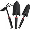 QSTZON 3 Pz Vanga per Orto, Vanga da Scavo | Badile da Giardino, Pala da Giardino Multifunzionale per Giardinaggio, Affettatura, Apertura, Utensili Manuali