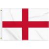 Petite Pine 2 × 3 FT Bandiera Inghilterra, Medium 60 × 90 CM 150D Inglese Outdoor Banner, Decor Garden con Brass Gromment
