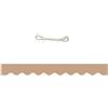 Generico Mantovana di Ricambio Resistente ai Raggi UV per Tenda da Sole per Patio, Striscia Impermeabile per Tettoia 700 250 300 450 500 cm, Mantovana per Tenda da Sole(Marrone chiaro,B350cmxH20cm)
