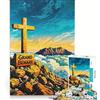 JIANGENNF Puzzle da 1000 pezzi per adulti con illustrazione della vetta del monte Benare, gioco educativo, difficile e stimolante, gioco unico e avvincente 50x75cm