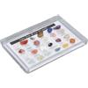 Jeffergarden Kit di Collezione di Rocce e Minerali Bellissimo Kit Educativo Scientifico per i Bambini con una Vetrina Chiara per i Bambini (B)