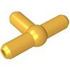 XYEIUGO 4697 Ingranaggio Pneumatico Pezzo a T (Barra a T), 50 Pezzi GDS-1053-compatibile con Lego Mattoncini da Costruzione, Colore Or métallisé