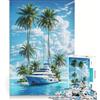 JIANGENNF Puzzle da 1000 pezzi per ragazzi tema Sogni di yachting giochi rilassanti attività divertenti da fare a casa ottimo regalo per gli appassionati di videogiochi 38x26cm
