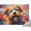 6N2X9A4S Cane Colorato Stile Artistico Puzzle 1000 Pezzi Carta Puzzle per Adulti Relax Decorazione Casa Regalo Famiglia 38x26cm/1000pcs