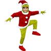 Funidelia Costume di Grinch per bambina e bambino, Licenza Ufficiale, Taglia 5-6 anni Il Grinch, Films & Series - Vestito per bambini per feste, Carnevale e Halloween