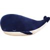 Trayosin Wal - Peluche a forma di balena, grande, morbido, simulazione blu, per abbracciare la balena dopina, in peluche, per bambini, regalo di compleanno (65 cm)