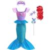 Lito Angels Children's Apparel Lito Angels - Costume da sirena, colore: viola e blu, età 8-9 anni