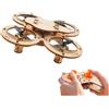 Evenoonest Kit fai da te Mini Drone RC in legno, modello quadricottero a 4 assi, costruisci il tuo aereo telecomandato, divertente progetto educativo di montaggio per tutte le età