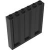 XYEIUGO GDS-90410 Mattoncino Murale Ondulato 1x6x5 10 Pezzi compatibile con Lego 23405 Mattoncini da Costruzione MOC Colore Noir