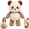 TELAOBAN Peluche Panda Che Corre, 45 cm Simpatico Peluche Panda Che Corre, Peluches Interattivo Pandas Con Zampe Mobili E Scuotibili, Giocattolo Di Peluche Che Corre, Regalo per Fan e Famiglia
