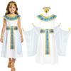 Alaoo 4pcs Costume Egiziana Bambini, con Accessori | Antico Egiziano Costume Ragazze , Adatto per Giochi di Ruolo di Halloween, Feste in Maschera e Giochi di Ruolo