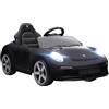 AIYAPLAY Macchina Elettrica per Bambini 3-5 Anni Licenza RUF GT Nero | Auto Elettrica per Bambini, con Telecomando, Avvio Lento, Cintura di Sicurezza, Luci, Musica e USB