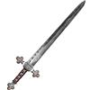 Boland 44049 - Spada da cavaliere, lunghezza 72,5 cm, arma giocattolo, finocchio, plastica, colino, nero, cavaliere, carnevale, carnevale, fast notte, Halloween, festa a tema