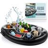 Aqualand Portabicchieri gonfiabile, bar galleggiante per feste in piscina, accessorio ideale per piscina e vasca idromassaggio