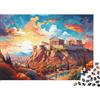 6N2X9A4S Architettura Antica Greca su Montagna Puzzle 1000 Pezzi Carta per Adulti Paesaggio al Tramonto Gioco di Puzzle 1000 Pezzi Relax Famiglia 38x26cm/1000pcs