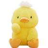 OUKEYI Anatroccoli di peluche morbidi a forma di anatra, in velluto, morbidi, per bambini, ragazzi e ragazze (giallo, 23 cm)