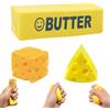 Henjunu 3 Pezzi Butter Squishy Giant e Squishy al Formaggio | Squishies Butter Lento, Squishies Squeeze Giocattoli Decompressione, per Esercizio Alle Mani e Alleviare lo Stress
