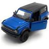 Toi-Toys Welly Modello di auto Ford Bronco Black Diamond, veicolo in miniatura, scala 1:39 / lunghezza 12 cm, blu