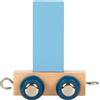 small foot Lettera Polare I, Trenino in Legno combinabile a Piacere, da Decorare e Regalare, 12579, Multicolore