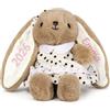 Lam Hub Fong Peluche Coniglietto Personalizzata con Nome Coniglio Morbido 25 cm Nome Ricamato o in Filo di Cotone Regalo Nascita Battesimo Compleanno e Cameretta