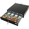 Monepass CD150e - Cassetto contanti automatico per uso moderato (41 x 42 cm) - 4 scomparti per banconote / 8 monete