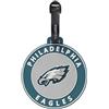 Travelite NFL Etichetta per Bagaglio Philadelphia Eagles, etichetta in silicone con campo indirizzo, flessibile e robusta, per identificare facilmente valigia, zaino o borsa da viaggio, 9 x 9 x 0,7 cm
