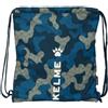 safta KELME EPIC - Zaino a sacco piatto, grande, ideale per bambini di diverse età, comodo e versatile, qualità e resistenza, 35 x 40 cm, Blu navy, M, Casual