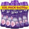 Lenor Profumatore Bucato Perle Profumate Lavatrice, Ametista Rosa, Mega Pacco 6 x 270g, Intensificatore Di Profumo