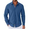 COOFANDY Camicia Uomo Manica Lunga Elegante Business Camicia con Bottoni | No Stiro, Elasticizzata, Regular Fit, Business Casual, Con Bottoni, Formale, Tessuto Morbido, Alta Qualità