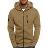 Sobzia Felpa Uomo con Zip Cerniera Tasche sul Davanti Comode Manica Lunga Giacca Leggera Casual Felpe Sportive con Cappuccio Hoodie S-4XL