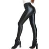 Merlvida Leggins Pelle Donna Vita Alta Pantaloni Ecopelle Push Up Skinny Leggings Termici Donna Elastico PU Leather Pants Leggings Foderati Inverno