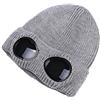 MansWill Unisex lana maglia occhiali beanie, caldo inverno elegante cappello autunno sport all'aperto Cap moda donna indoor tempo libero calore custode orecchio neve freddo protezione