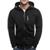 Sobzia Felpa Uomo con Zip Cerniera Tasche sul Davanti Comode Manica Lunga Giacca Leggera Casual Felpe Sportive con Cappuccio Hoodie S-4XL